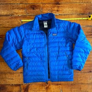 Patagonia Long Sleeved puffer jacket in blue - XS